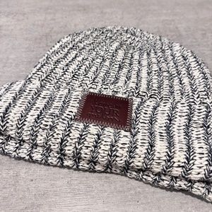 Love Your Melon - Navy and Off White Beanie